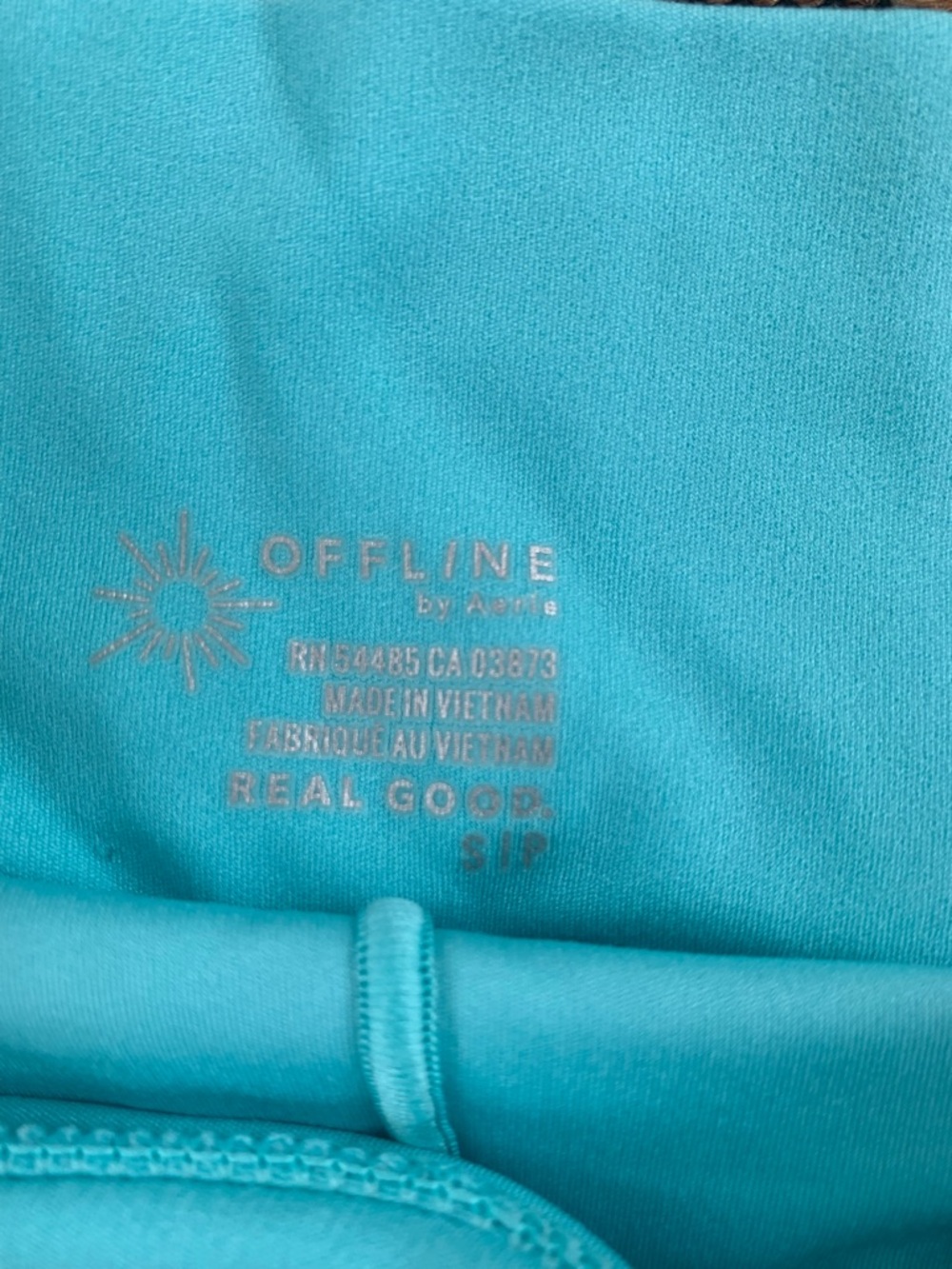 Pleated Aqua Circle Skater Skirt - Picture 2 of 4